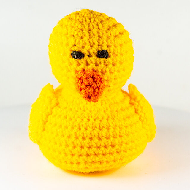 Häkel-Ente gelb