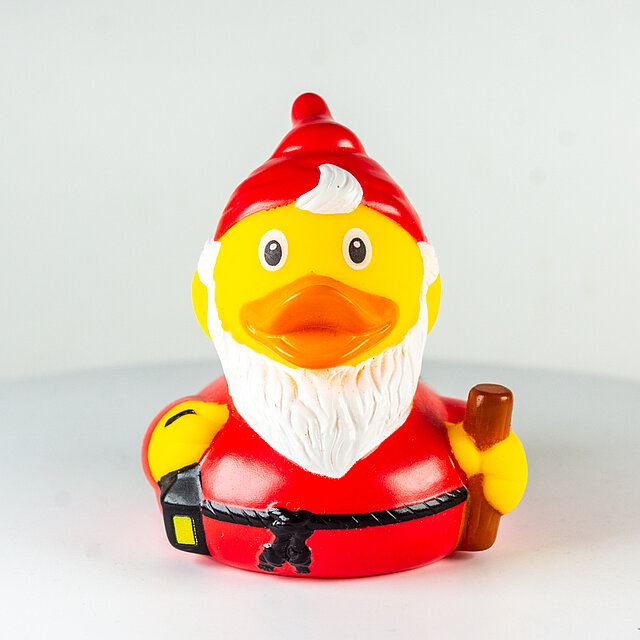 LiLaLu // Wichtel, Weihnachtself mit Laterne, Zwerg, Gartenzwerg, Mütze und Stock (Santa Style)