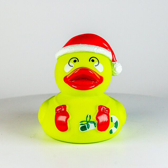 * Grün, rote Weihnachtsmütze, Handschuhe, Zuckerstange- "Santa"