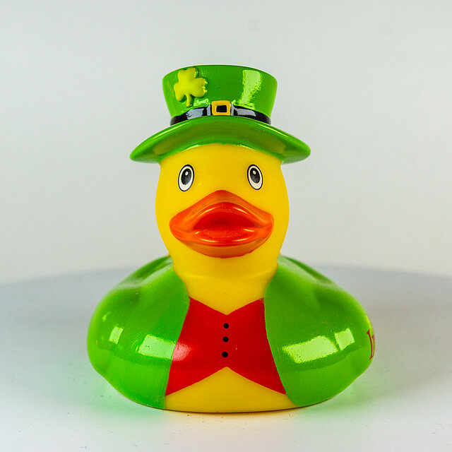 Irland - im Anzug mit grünem St. Patrick Hut, Kleeblatt, Ireland - Shamrock Gift Company